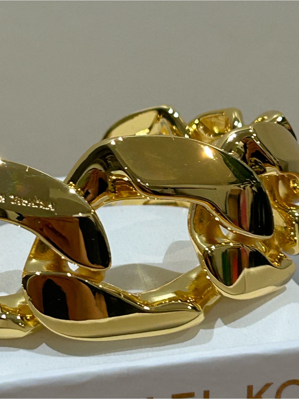 Michael Kors - Gold Chunky Chain Bracelet for Women NWT - Picture 7 of 12